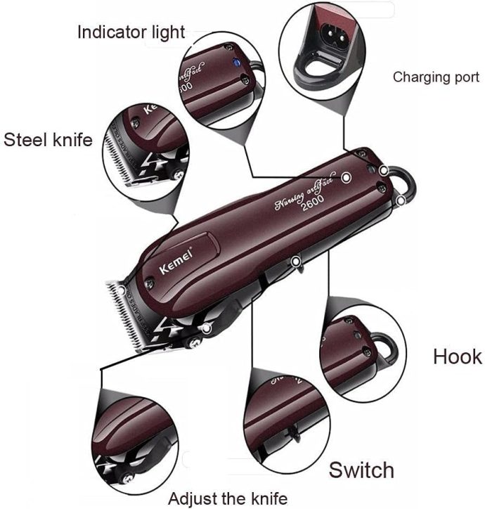ماكينه الحلاقة كيمي km-2600 للرجال - Image 3