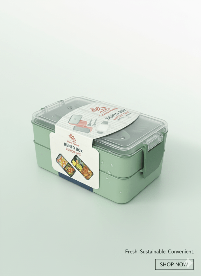 لانش بوكس (Lunch Box) صحي مقسّم - الحل المثالي للعمل والدراسة - Image 2